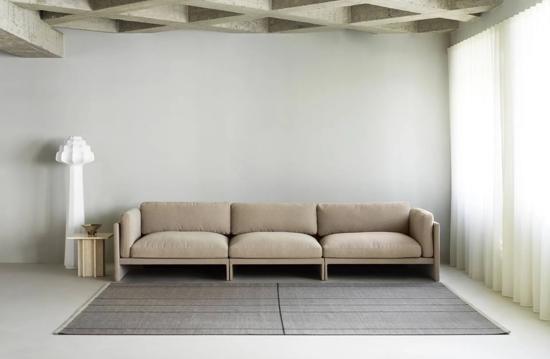 Seam runner rug 80x250 cm, Blue tones, 80x250 cm Normann Copenhagen