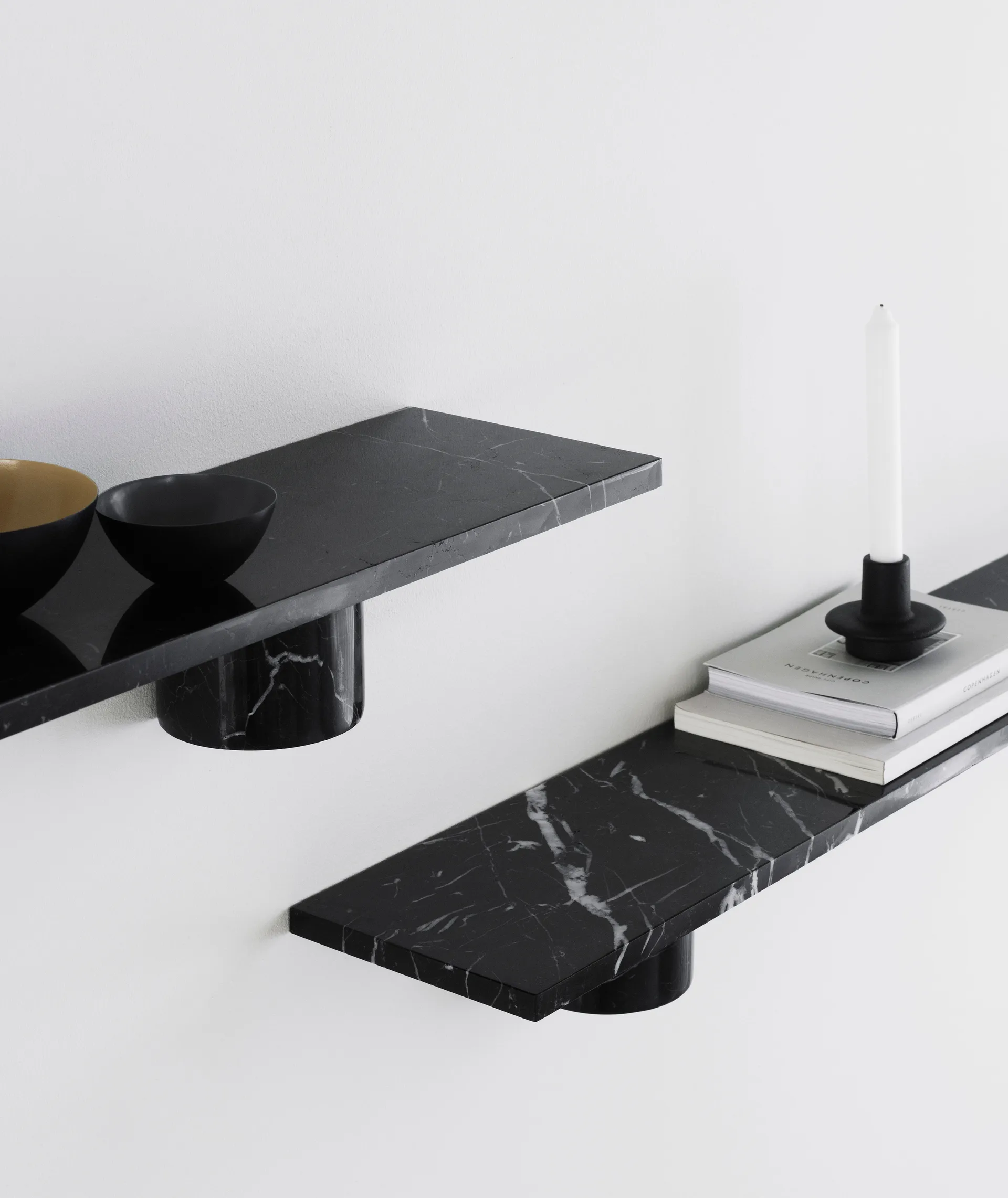 Sten Shelf 80 cm, Black marble Normann Copenhagen