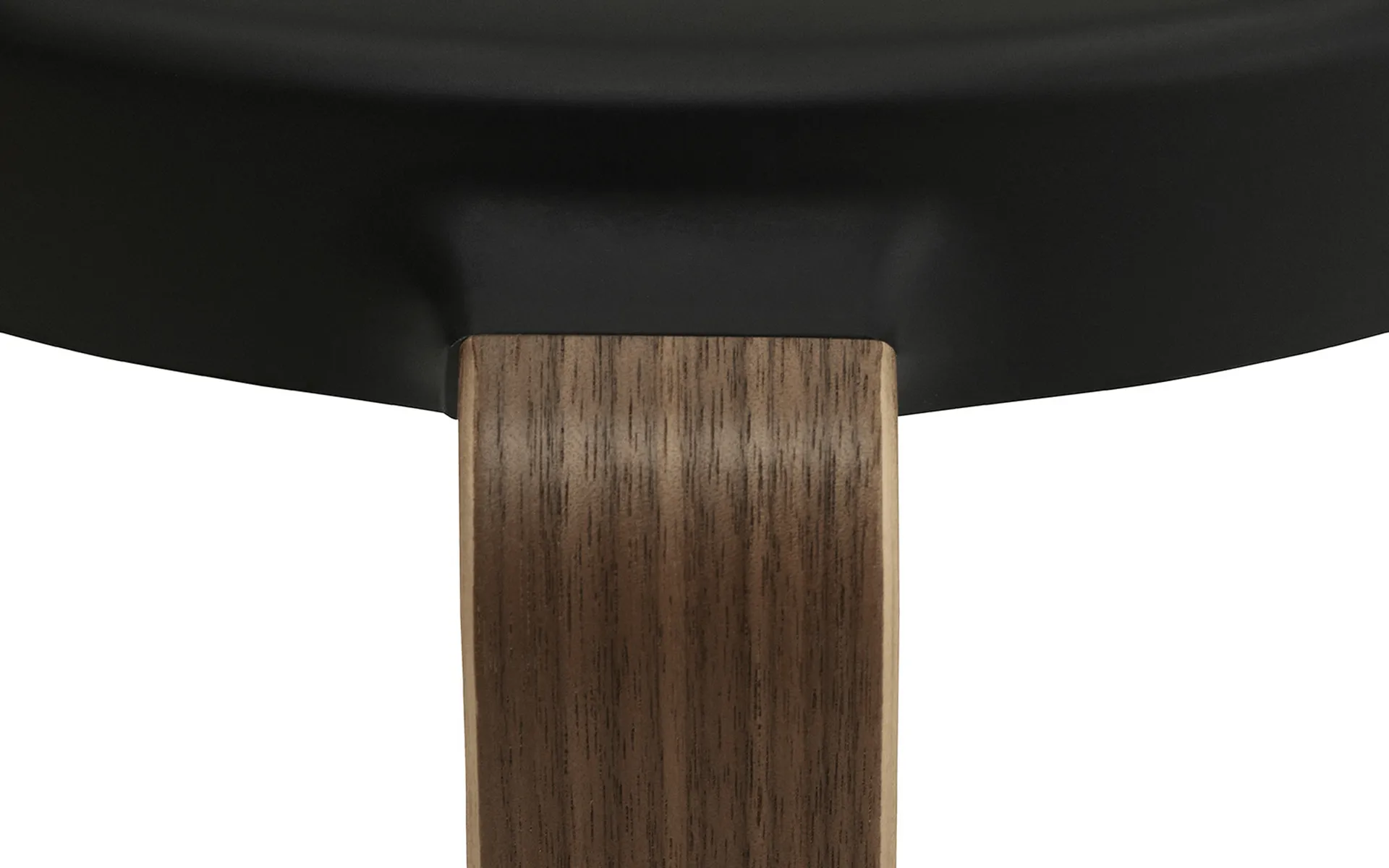 Tap stool, Black, walnut legs Normann Copenhagen