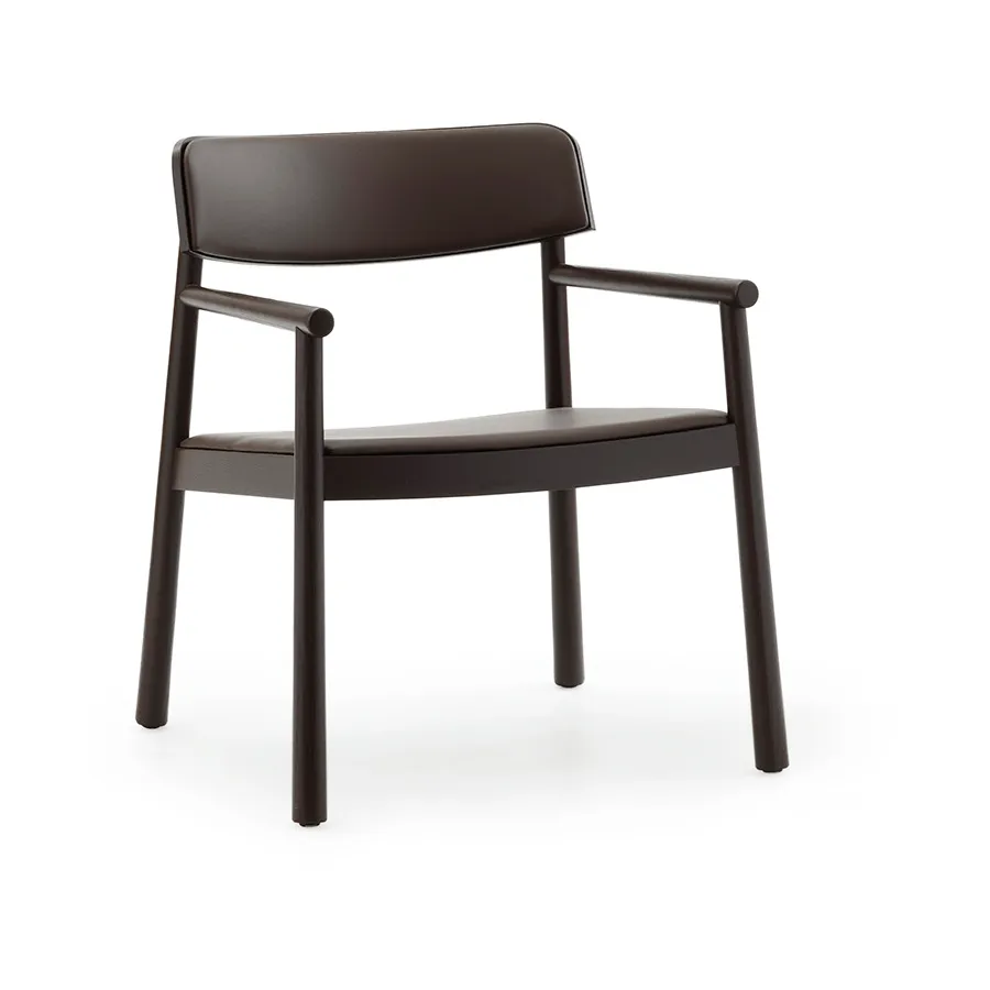 Timb armchair, Brown ash-Ultra Leather Chocolate Normann Copenhagen