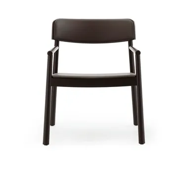 Timb armchair - Brown ash-Ultra Leather Chocolate - Normann Copenhagen