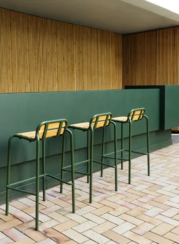 Vig Robinia bar stool 75 cm - Green - Normann Copenhagen