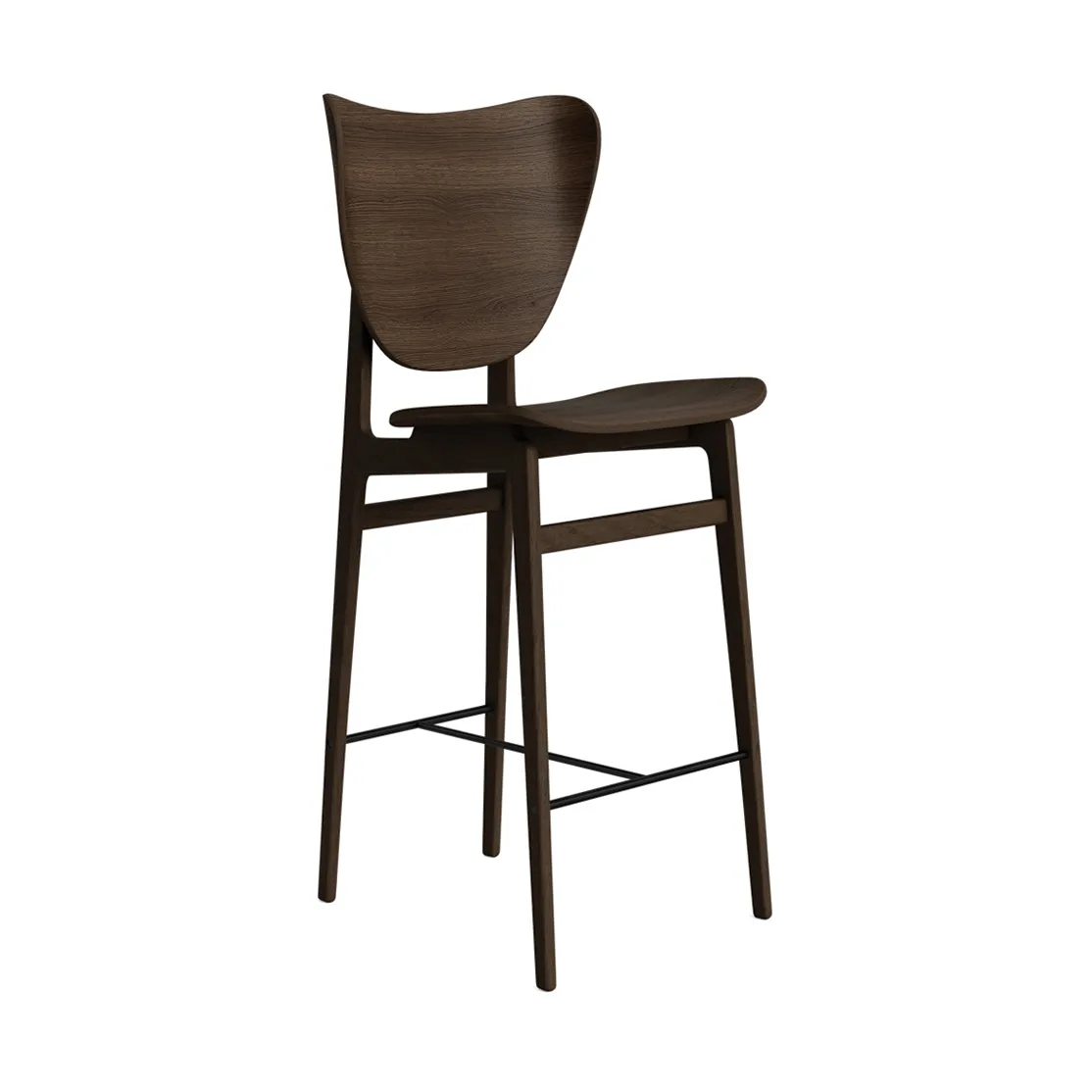 Elephant bar stool, Dark smoked, 65 cm NORR11