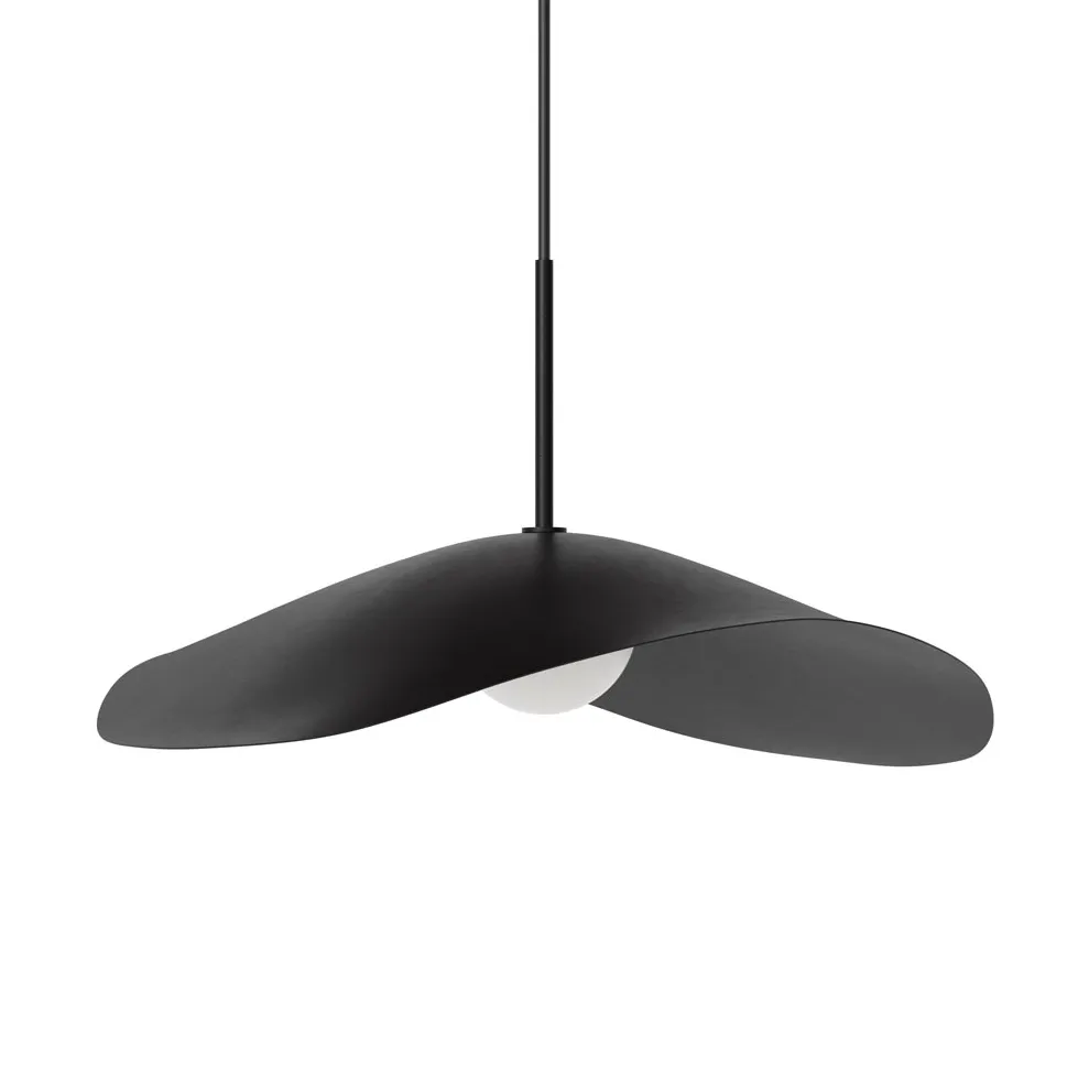 Fuji pendant large, Burned black NORR11