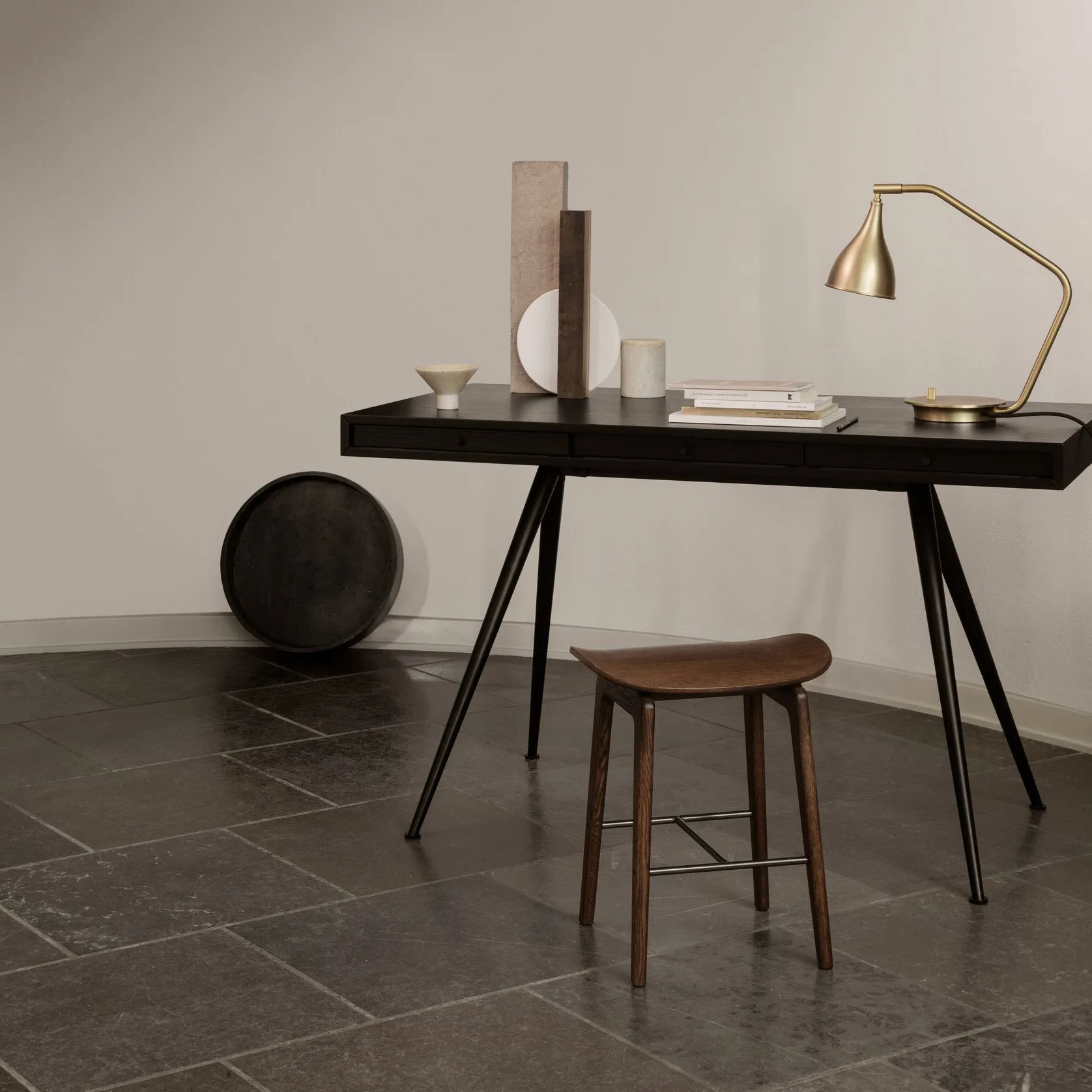 NY11 stool, Dark smoked oak NORR11