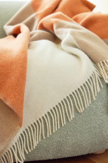 Layer throw blanket - Orange, 130x170 cm - Northern