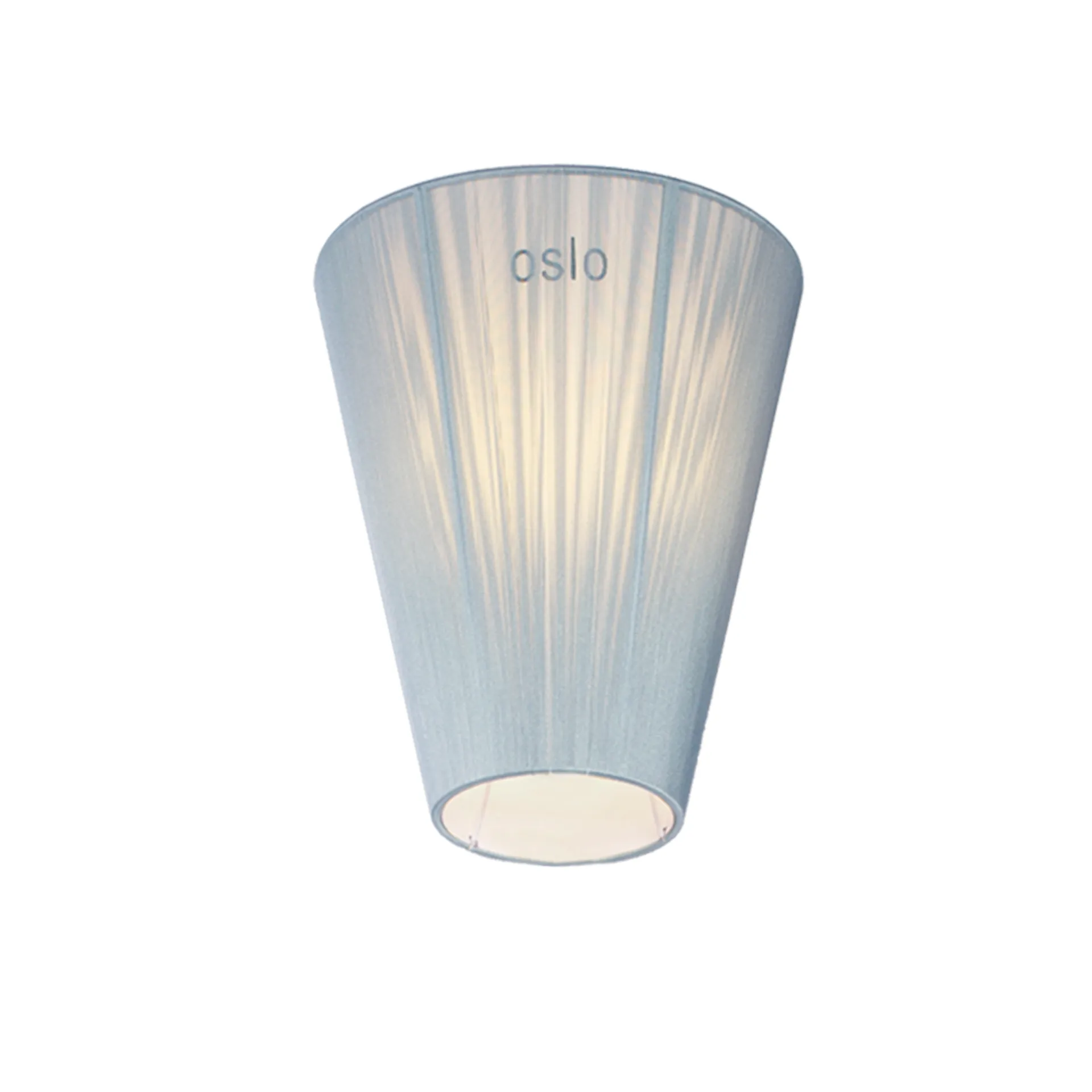 Oslo Wood floor lamp shade, Light blue Northern