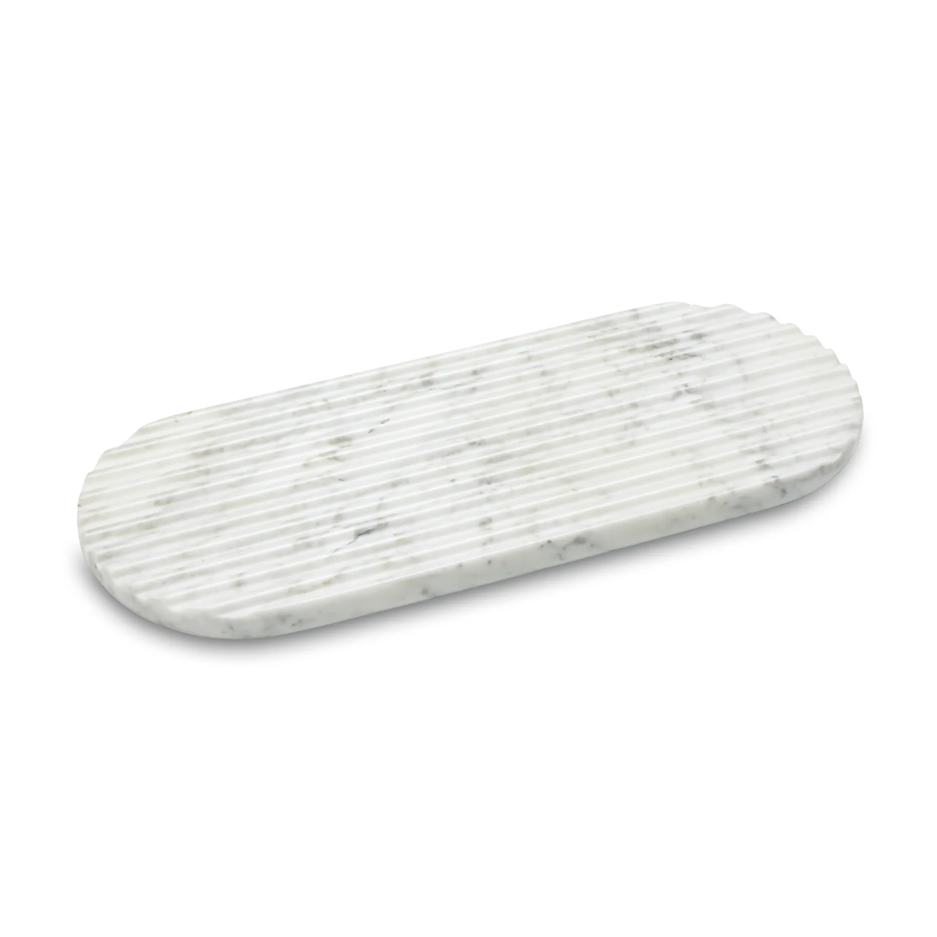 Podium tray 40 cm, Mixed white marble Northern