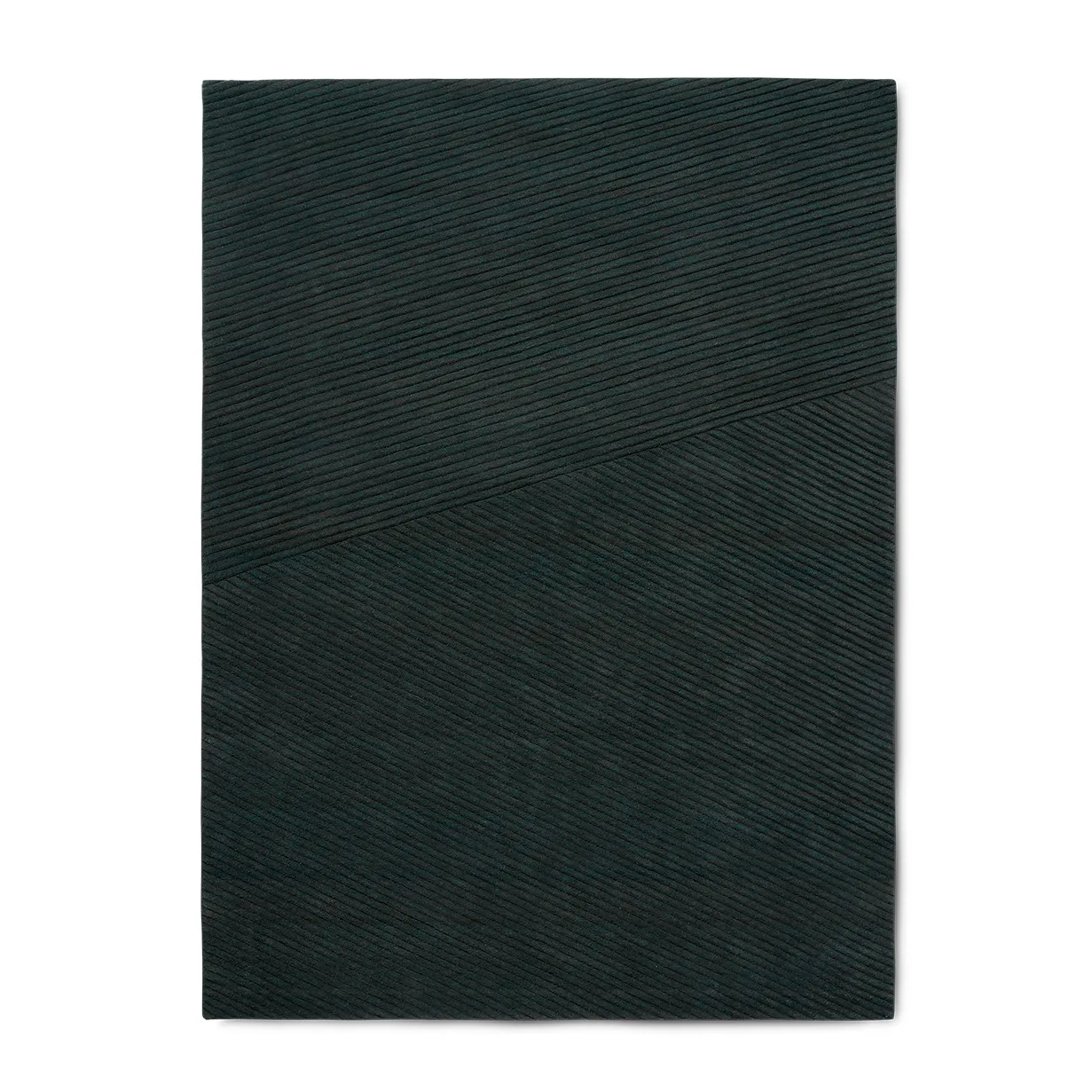 Row rug medium 170x240 cm, Dark green Northern