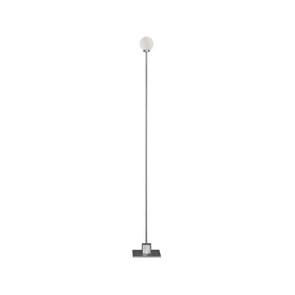 Snowball Floor lamp, Steel, white opal glass Northern