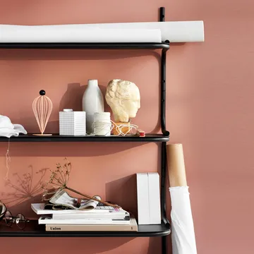 Wired wall shelf - black - Northern