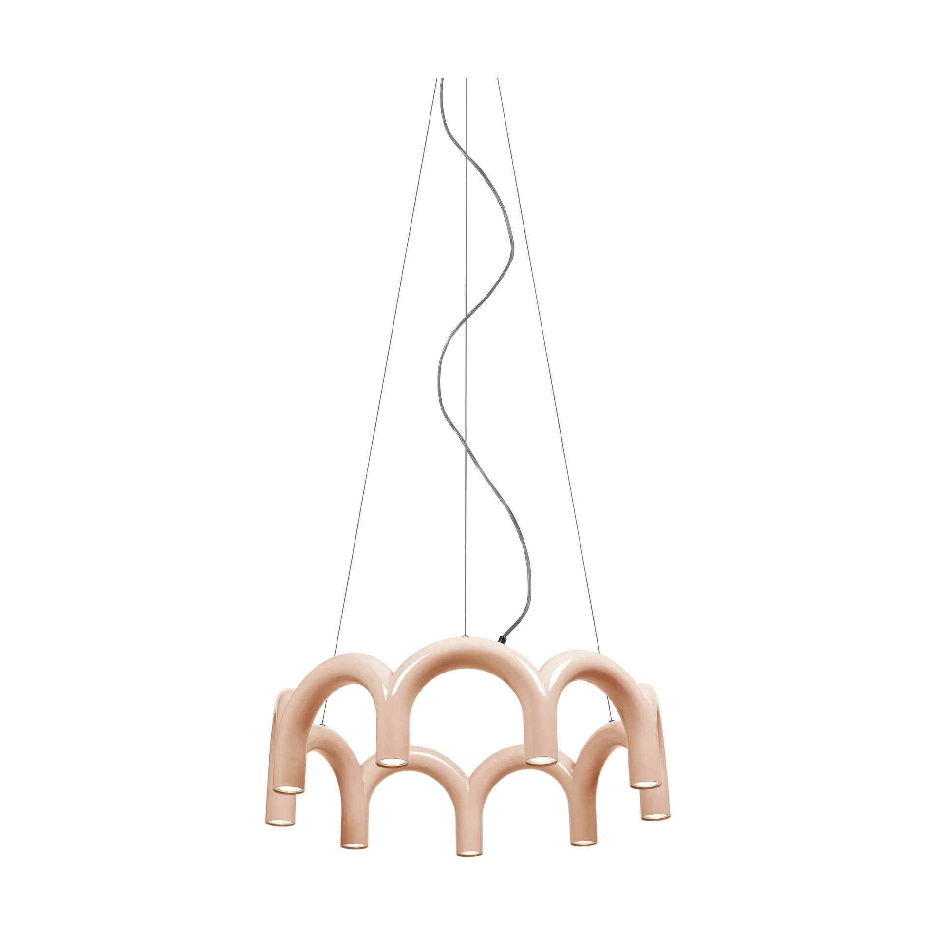 Arch circle pendant Ø76 cm, Nude Oblure