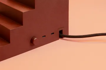 Stair table lamp - Deep red - Oblure