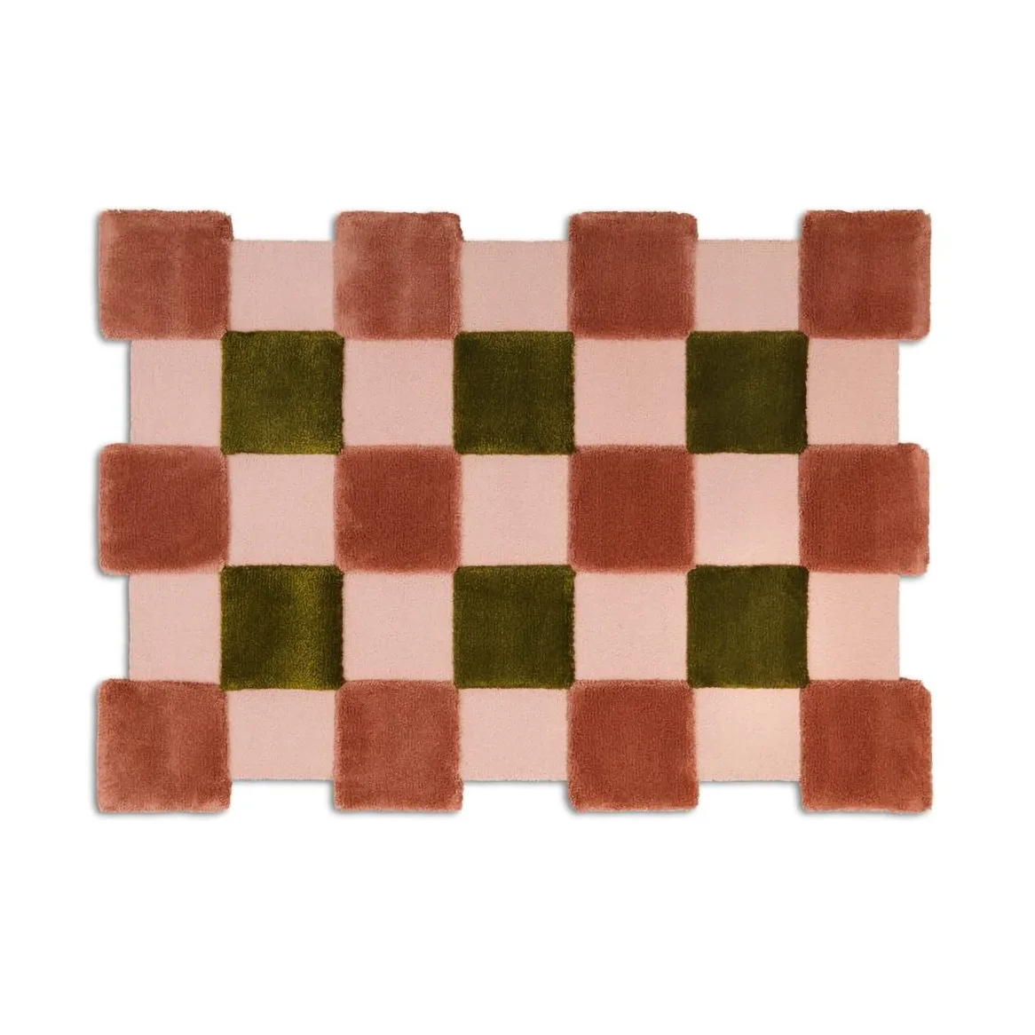 ODC Segment Rug Collection Square carpet, Apricot-rose-olive, 142x198 cm Ogeborg