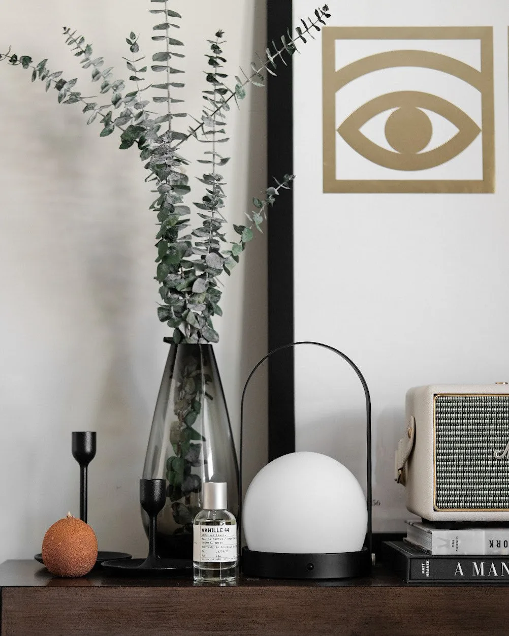Ögon gold poster, 50x70 cm Olle Eksell