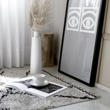 Ögon grey poster - 50x70 cm - Olle Eksell
