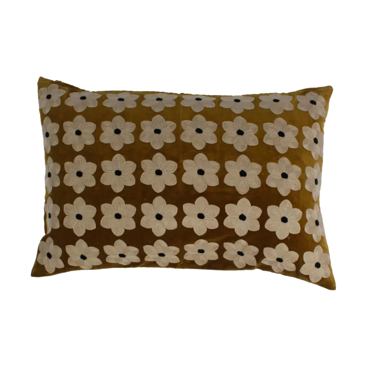 Daisy cushion cover 40x60 cm - Cognac - Olsson & Jensen
