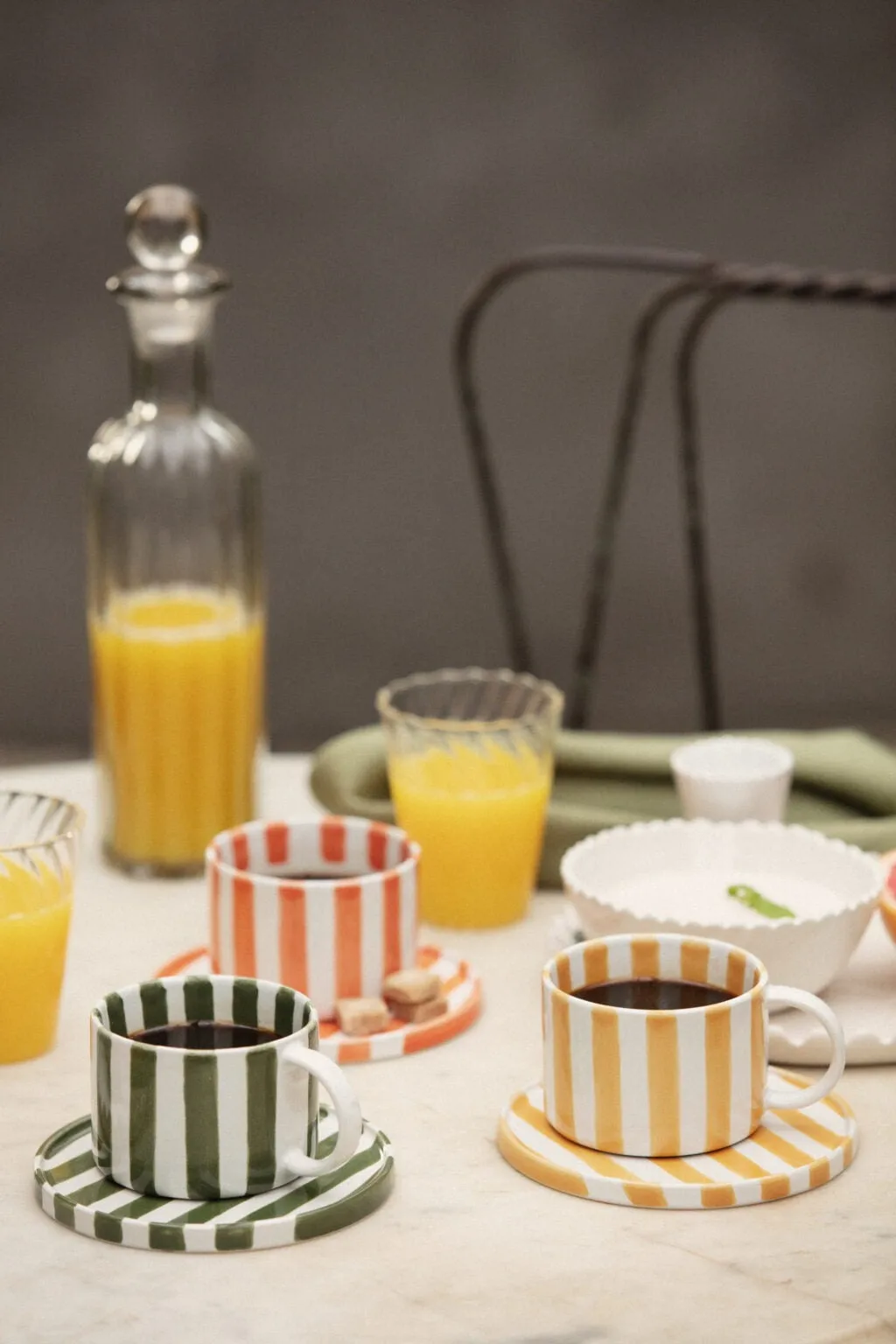 Monica cup with saucer, Green Olsson & Jensen