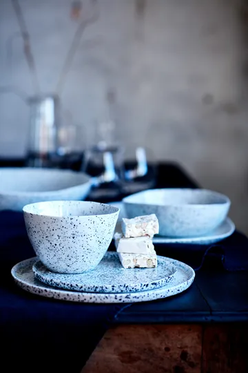 Poppi soup and pasta bowl - white-black - Olsson & Jensen