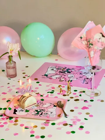 Moomin 80 table mat 27.5x40 cm - Pink - Opto Design