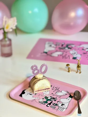 Moomin 80 tray 20x27 cm - Pink - Opto Design