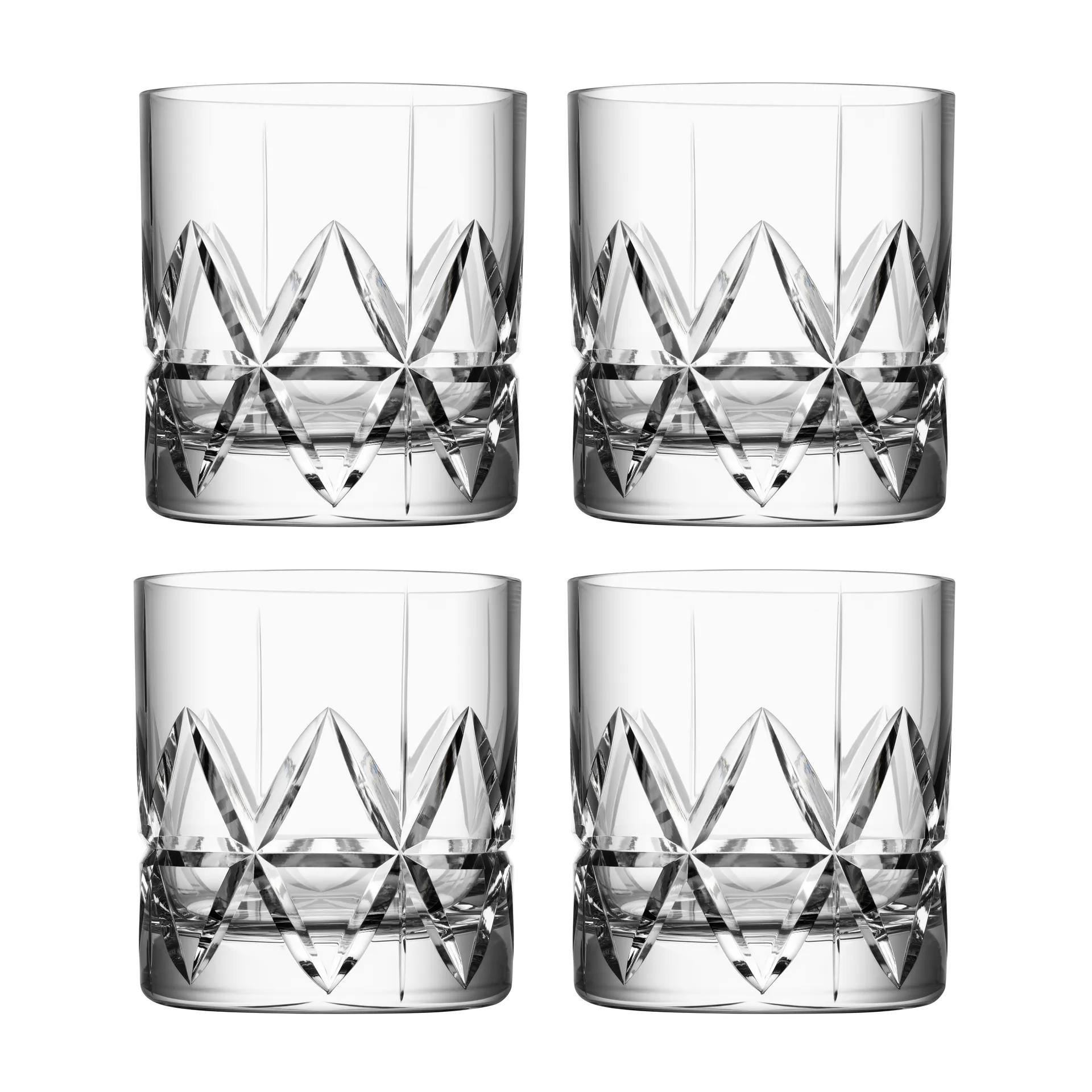 Peak old fashioned glass 4-pack, 25 cl Orrefors