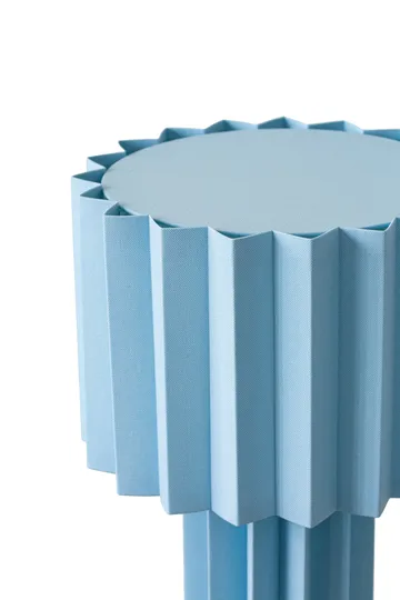 Plissé table lamp textile - Light blue - Örsjö Belysning