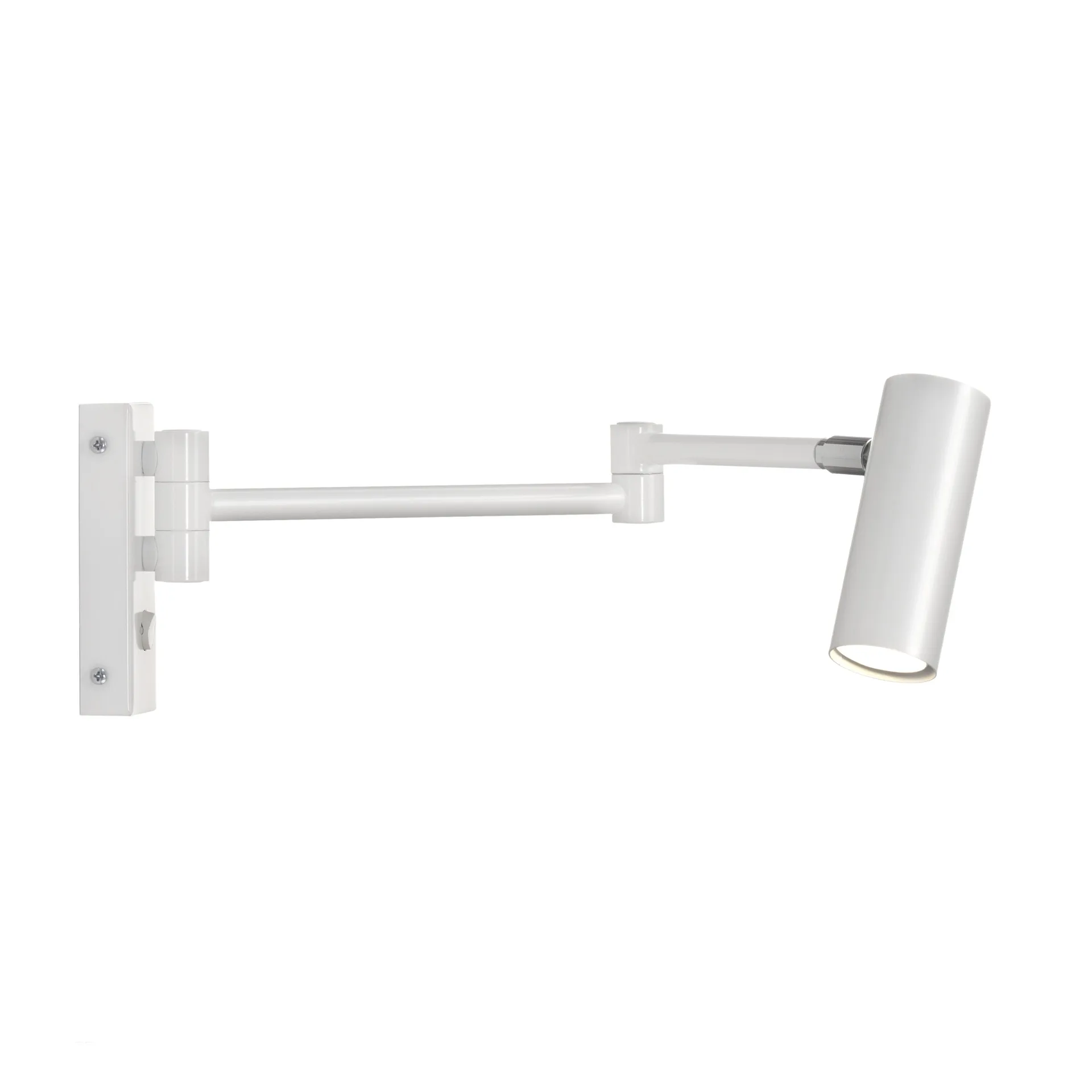 Puck wall lamp, white lacquered Örsjö Belysning