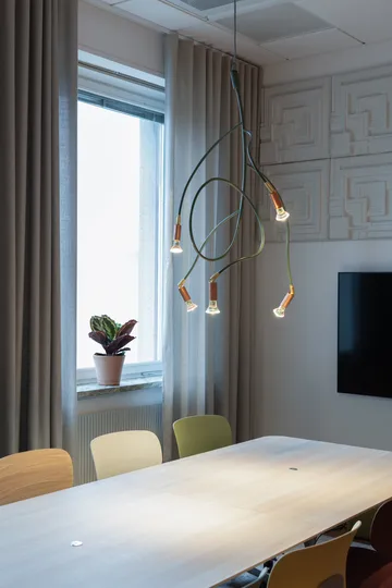 Ranka 5 ceiling lamp - Olive green - Örsjö Belysning