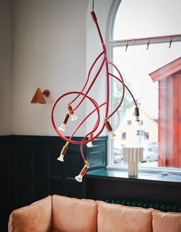 Ranka 7 ceiling lamp - Olive green - Örsjö Belysning