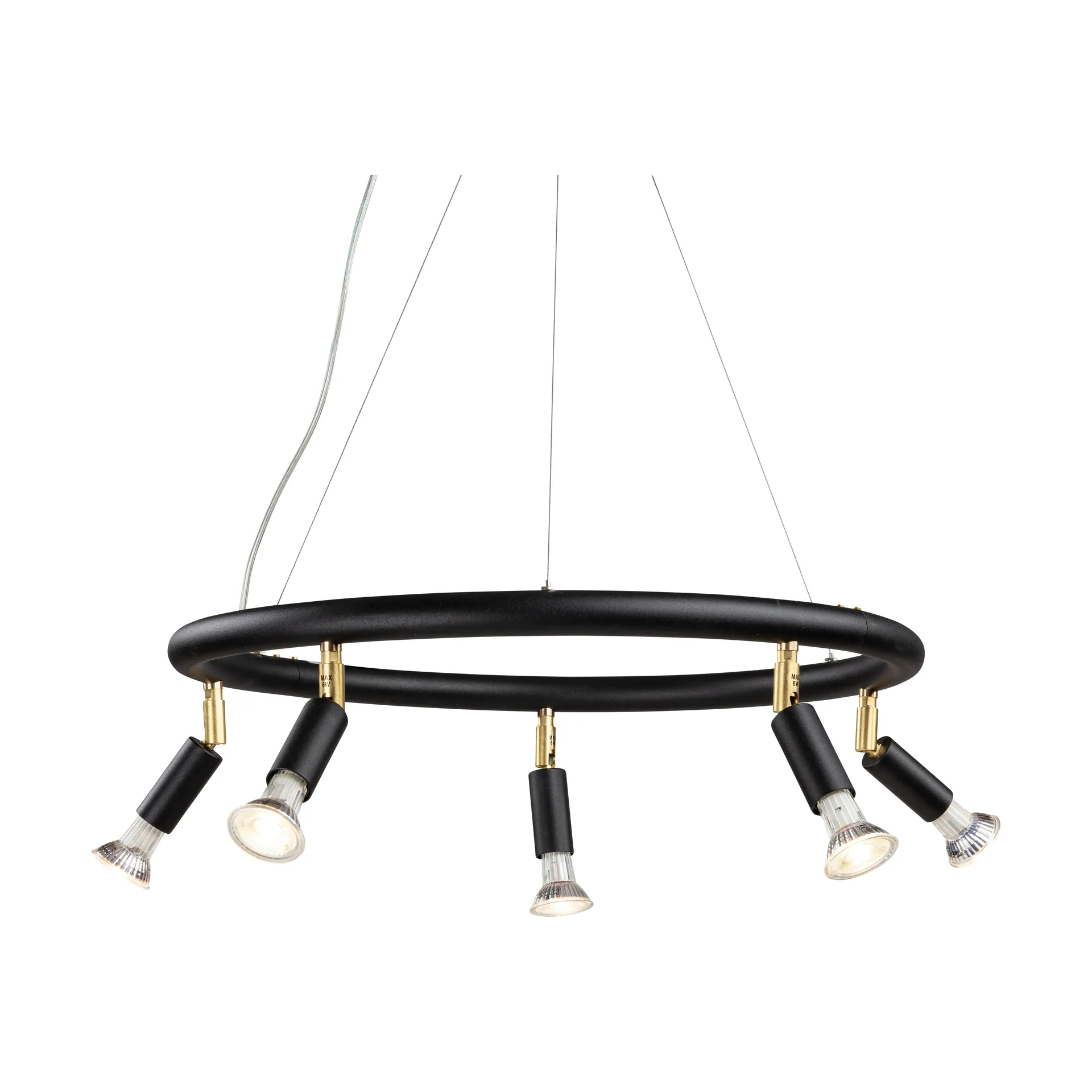 Star round 5 spotlight Ø60 cm, Black steel Örsjö Belysning