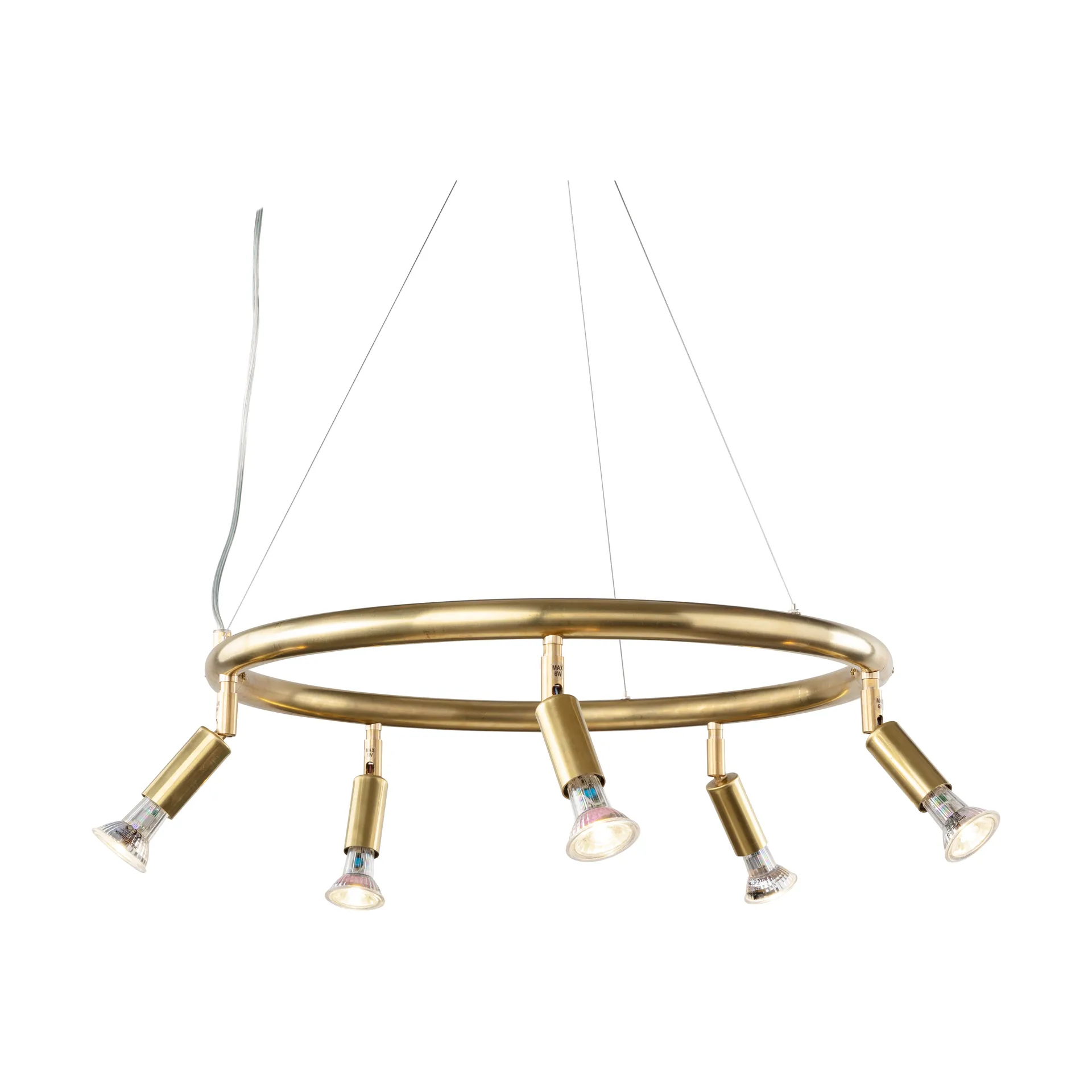 Star round 5 spotlight Ø60 cm, Brass Örsjö Belysning
