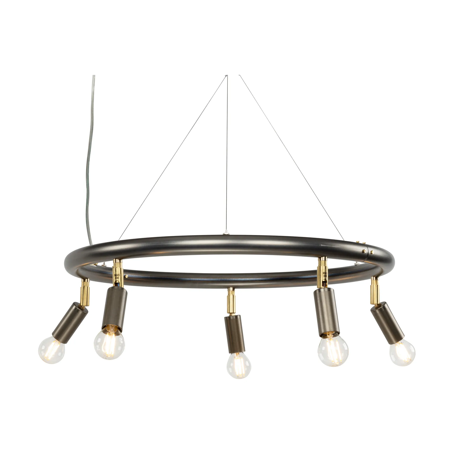 Star round 5 spotlight Ø60 cm, Steel Örsjö Belysning