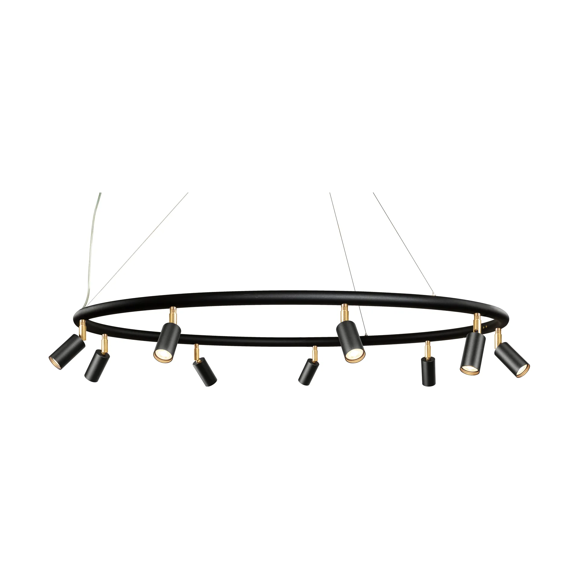 Starlight round wall and ceiling lamp Ø100 cm, Black textured lacquer RAL 9005 Örsjö Belysning