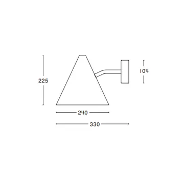 Tratten wall lamp - rough copper - Örsjö Belysning