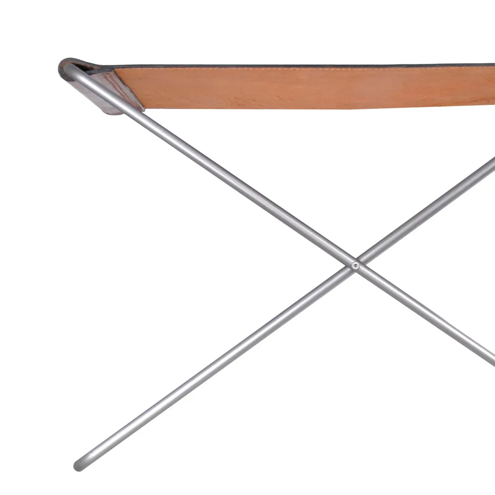 OX Stool stool, Leather black. stainless steel OX Denmarq