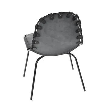 Stretch chair - leather black. black stand - OX Denmarq
