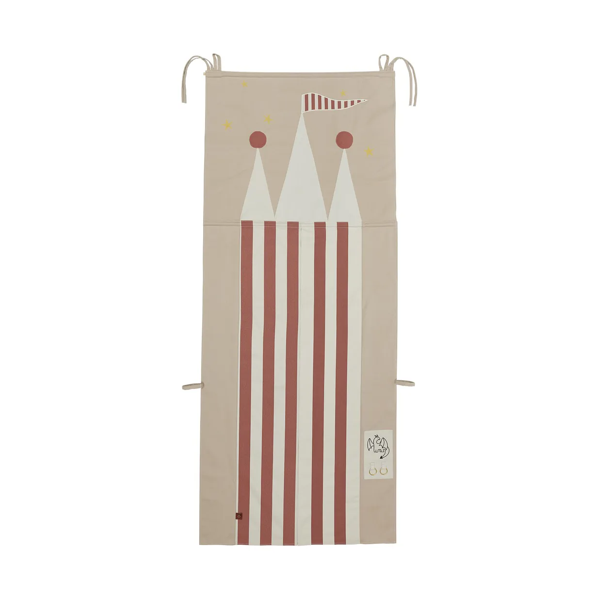 Castle curtain for door 78x190 cm, Clay-red OYOY