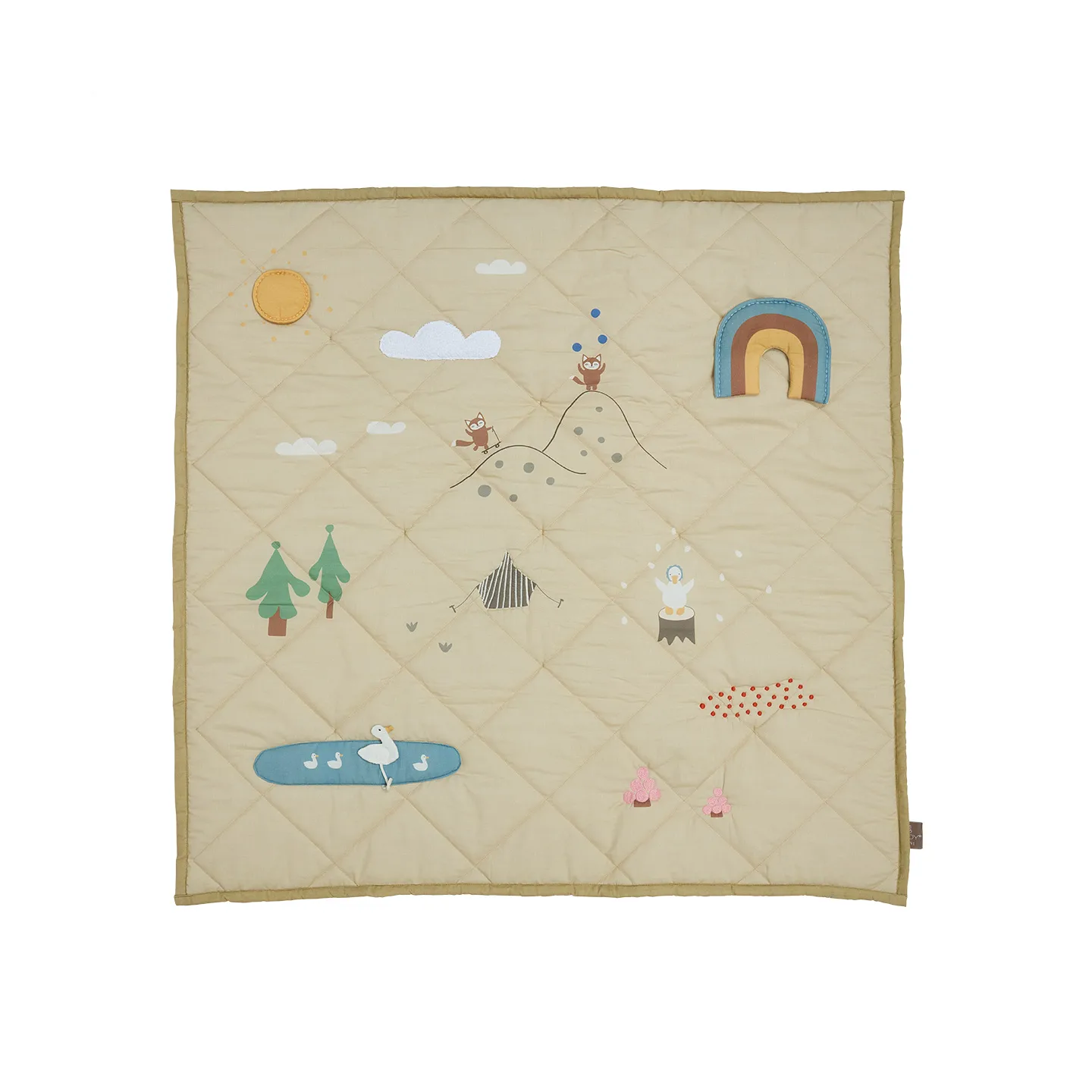 Forest activity blanket 102x102 cm, Clay OYOY