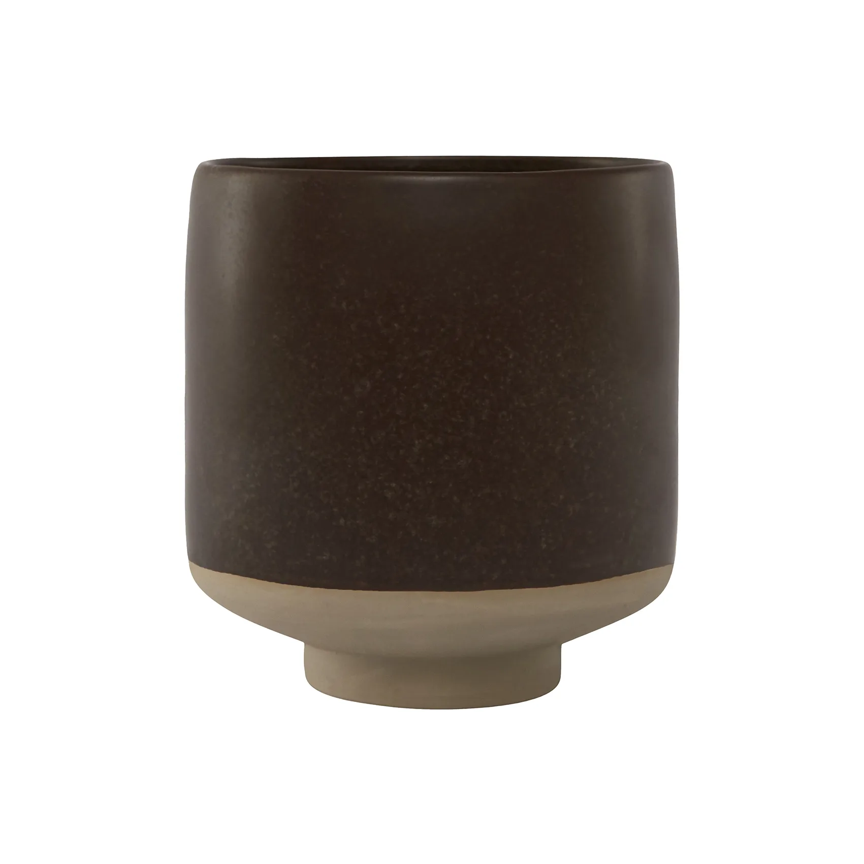 Hagi flower pot Ø17.5 cm, brown OYOY