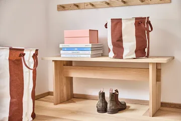 Kara storage basket small Ø18x22 cm 2-pack - Nutmeg - OYOY