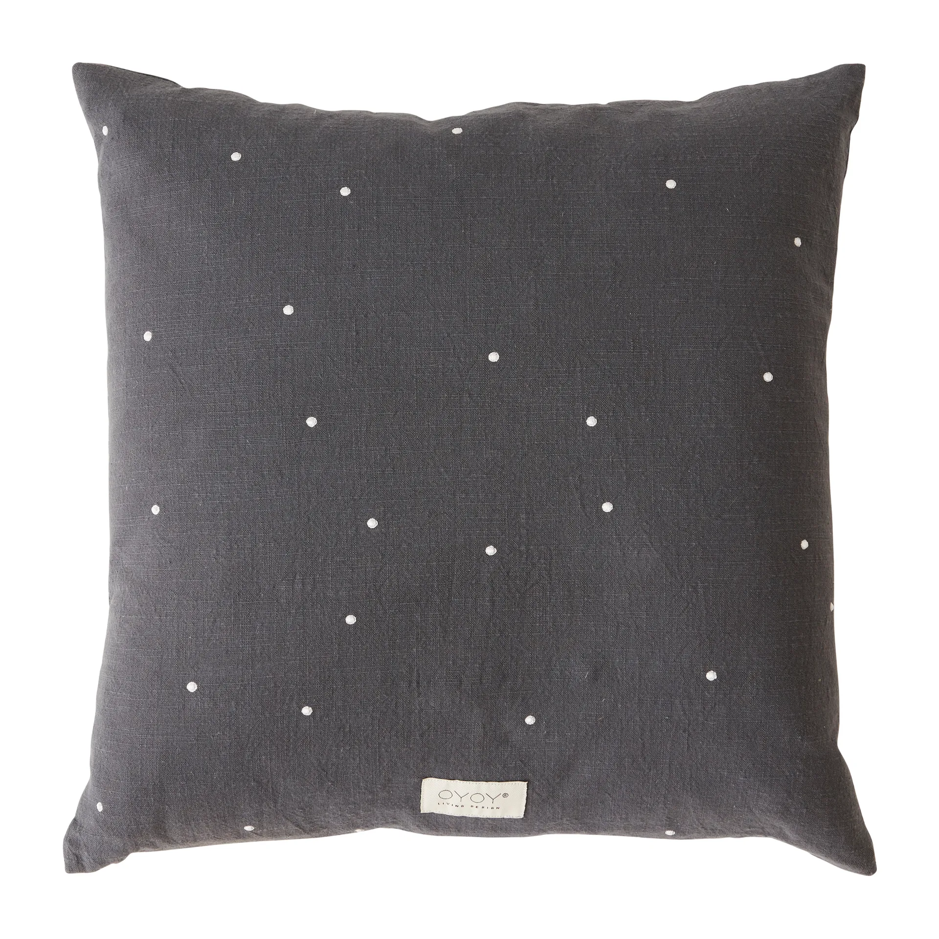 Kyoto Dot cushion 50x50 cm, Anthracite OYOY