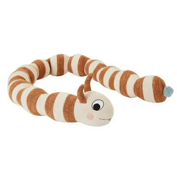 Leo larv cuddly toy - Caramel - OYOY
