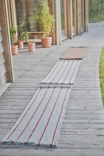 Lina rug 62x220 cm - Offwhite - OYOY