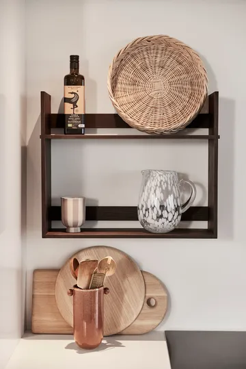 Lojo shelf 18x60 cm - Dark - OYOY