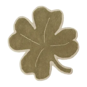 Lucky Clover rug 95x95 cm - Green - OYOY
