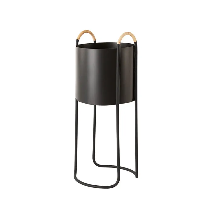 Maki flower box tall 55 cm, Black OYOY