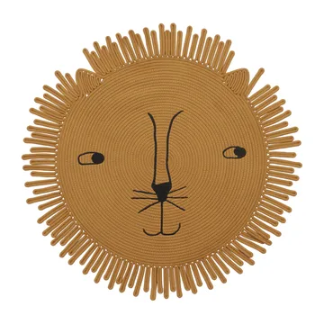 Mara Lion children's rug - Ø98 cm - OYOY
