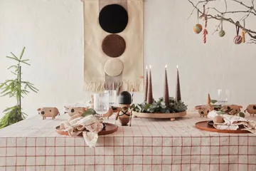 Maru wall decoration 60x103 cm - Brown-Off white - OYOY
