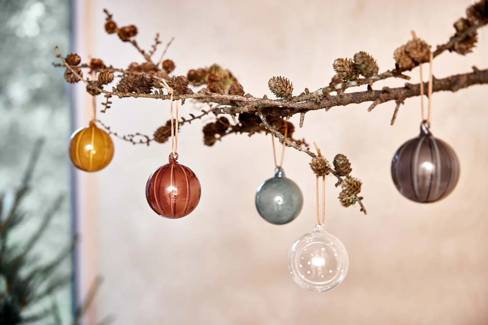 Natale Christmas bauble Ø7 cm, Clear OYOY